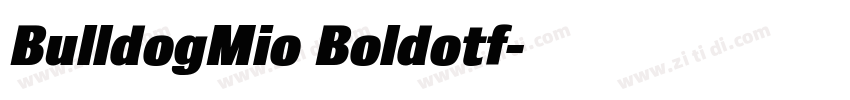 BulldogMio Boldotf字体转换